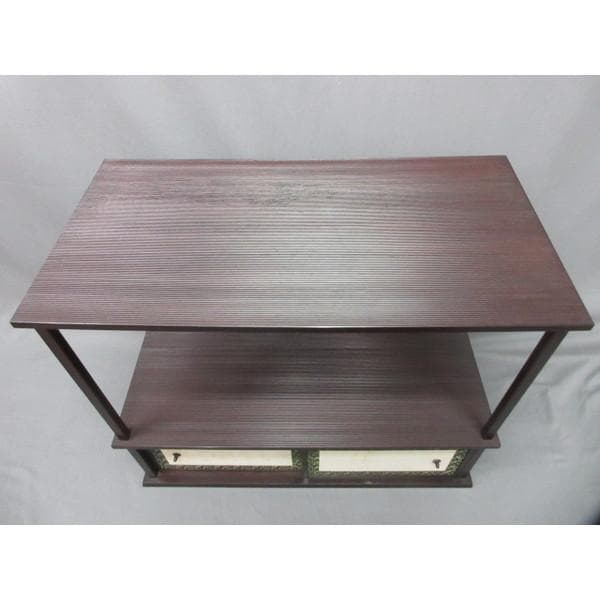 京塗師市川準斎糸目紹鴎棚組立式共箱附き [B28499]