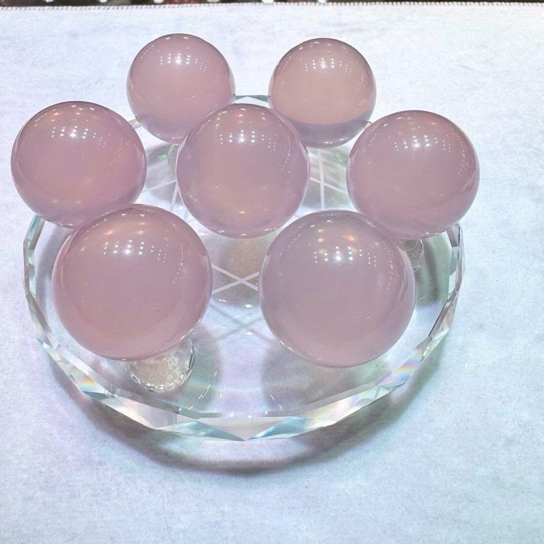 ⭐︎【天然】スター ローズクォーツ 置物 31-33mm