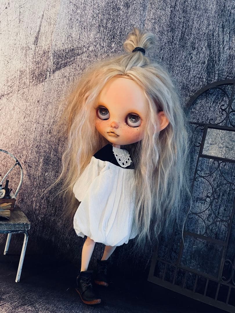 【専用】カスタム ブライス ビジューブリリアント頭皮付きモヘアアウトフィット付属