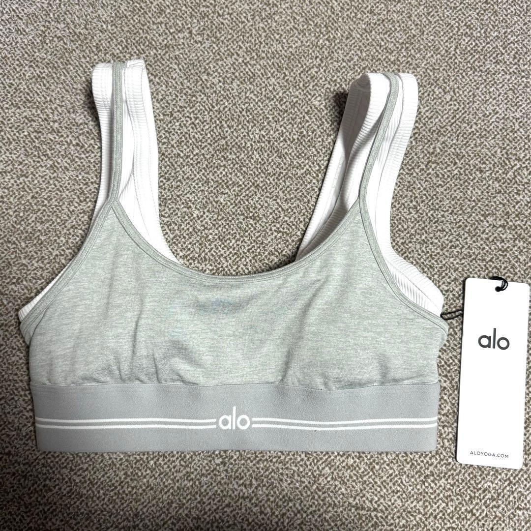 Alo Yoga ブラトップ グレー 海外XSサイズ