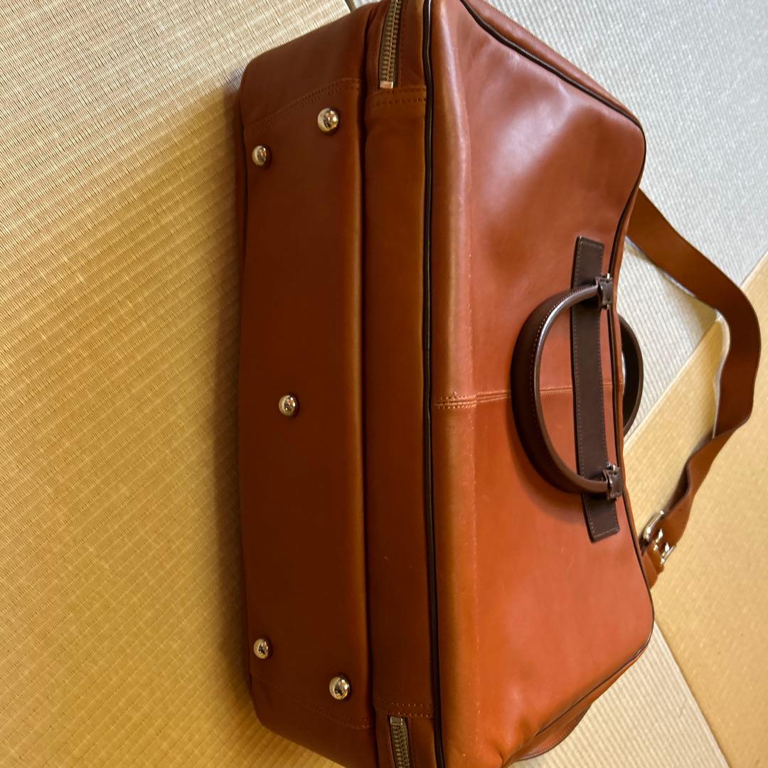 ソメスサドル　牛革ボストンバッグ