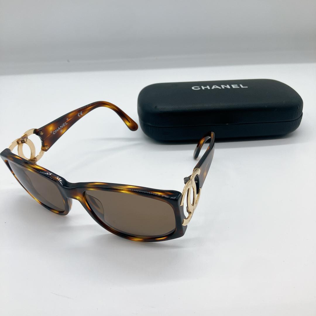 シャネル 02461 91235 ココマーク べっ甲調 サングラス ブラウン