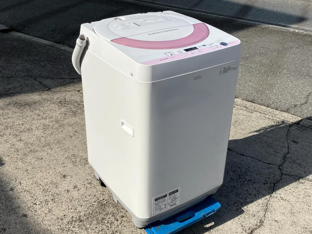 愛知岐阜/送料込★シャープ　5.5㎏洗濯機 ES-G55PC-P 2015年製