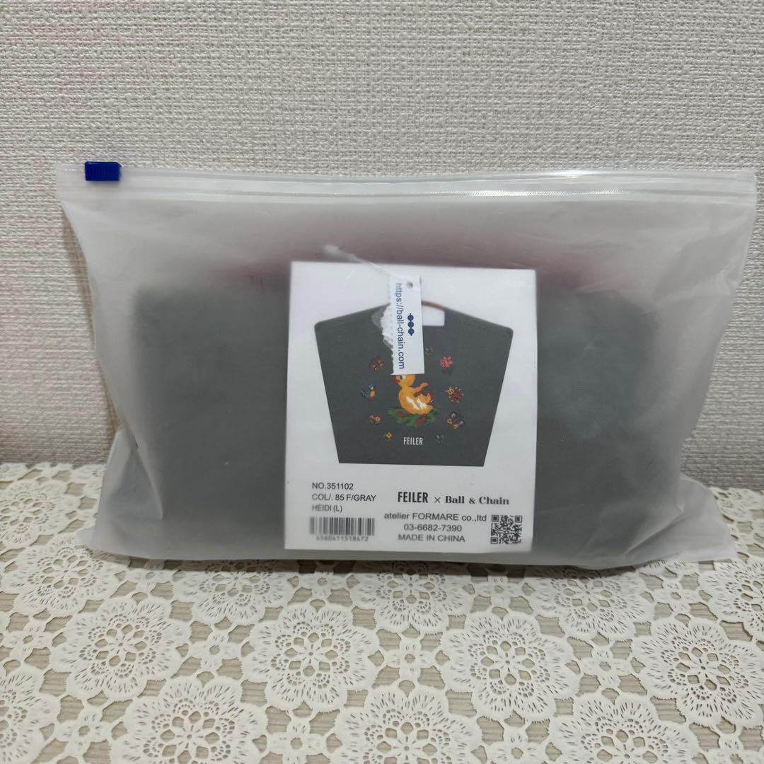 新品FEILERエコバッグハイジ刺繍トートバッグボールアンドチェーン×フェイラー