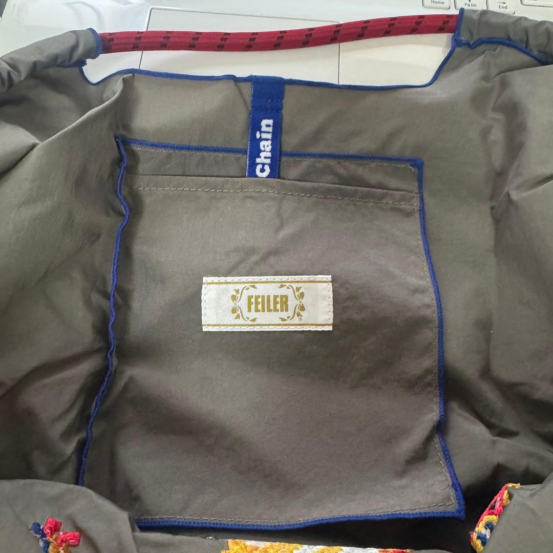 新品FEILERエコバッグハイジ刺繍トートバッグボールアンドチェーン×フェイラー