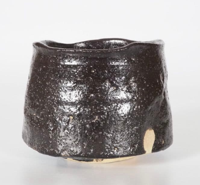 【最上位品】中島正雄　桃山陶　瀬戸黒茶碗　茶道具　共箱　共布　栞　無傷　加藤孝造