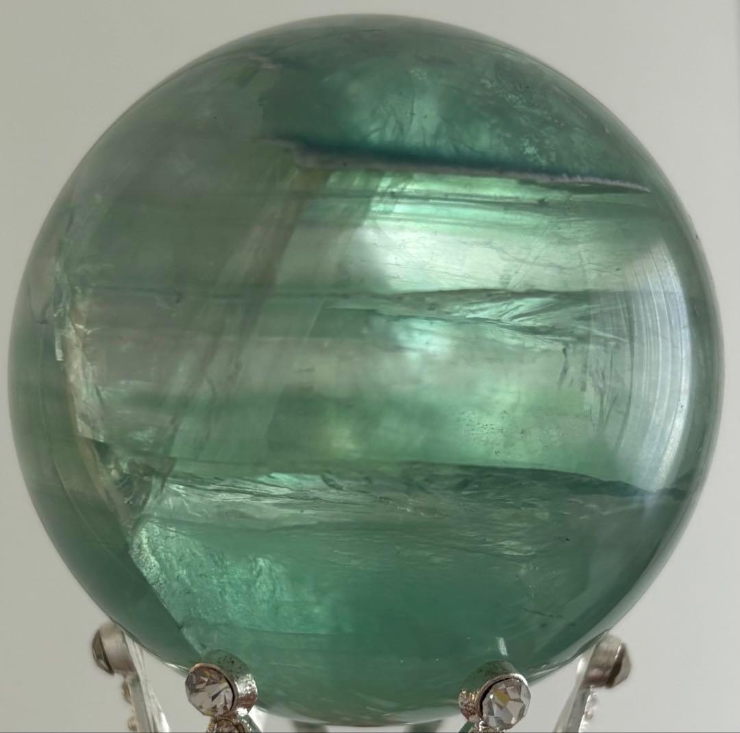 【天然石】スフィア　グリーン　フローライト②