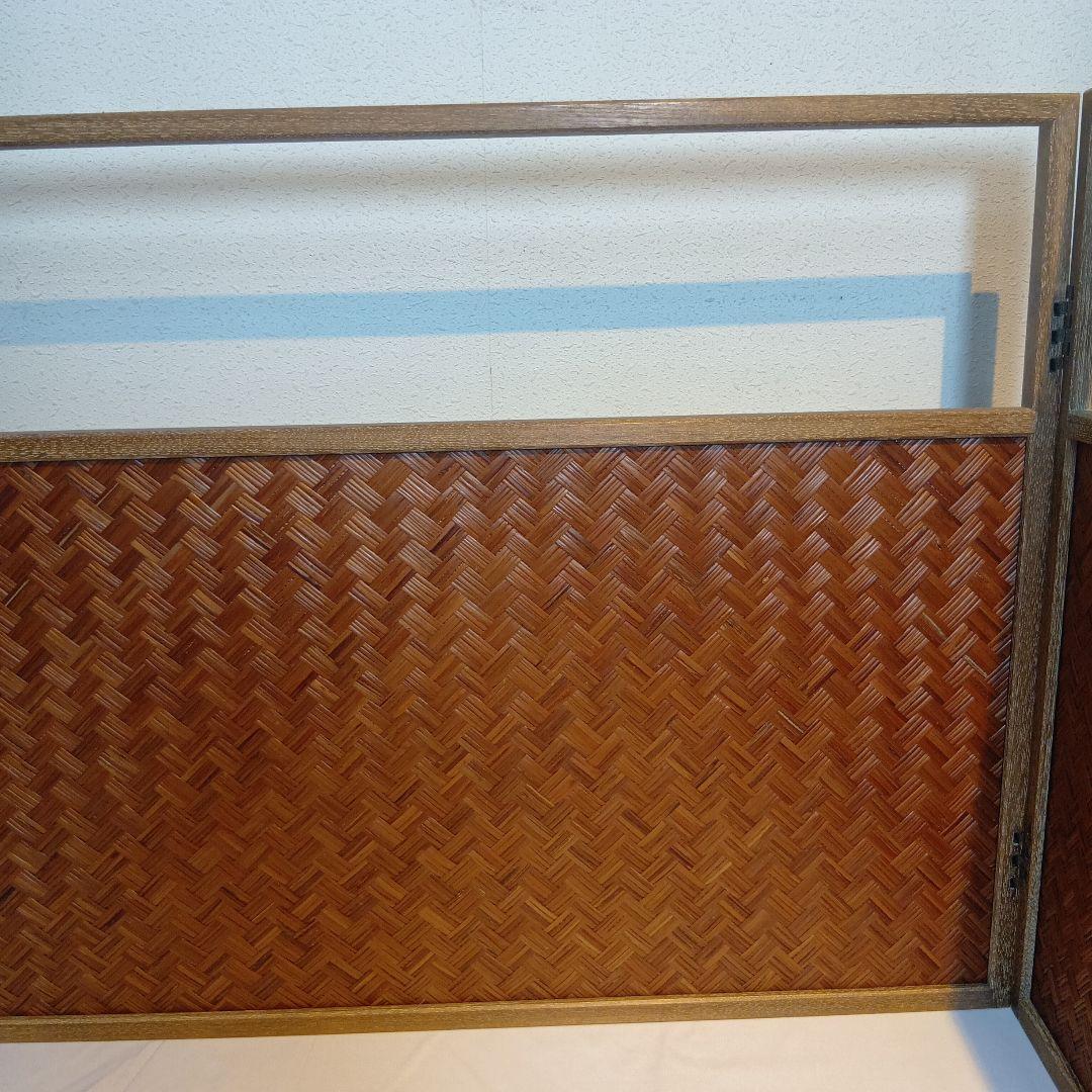 茶道具　風炉先屏風　網代　美品