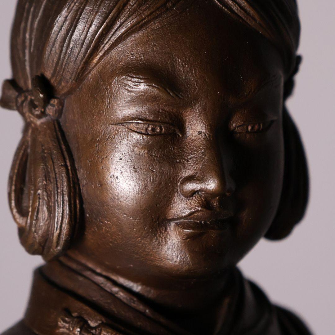 高村光雲 原型銅製「聖徳太子御考養之像」 和宗総本山四天王寺監修 【MA618】