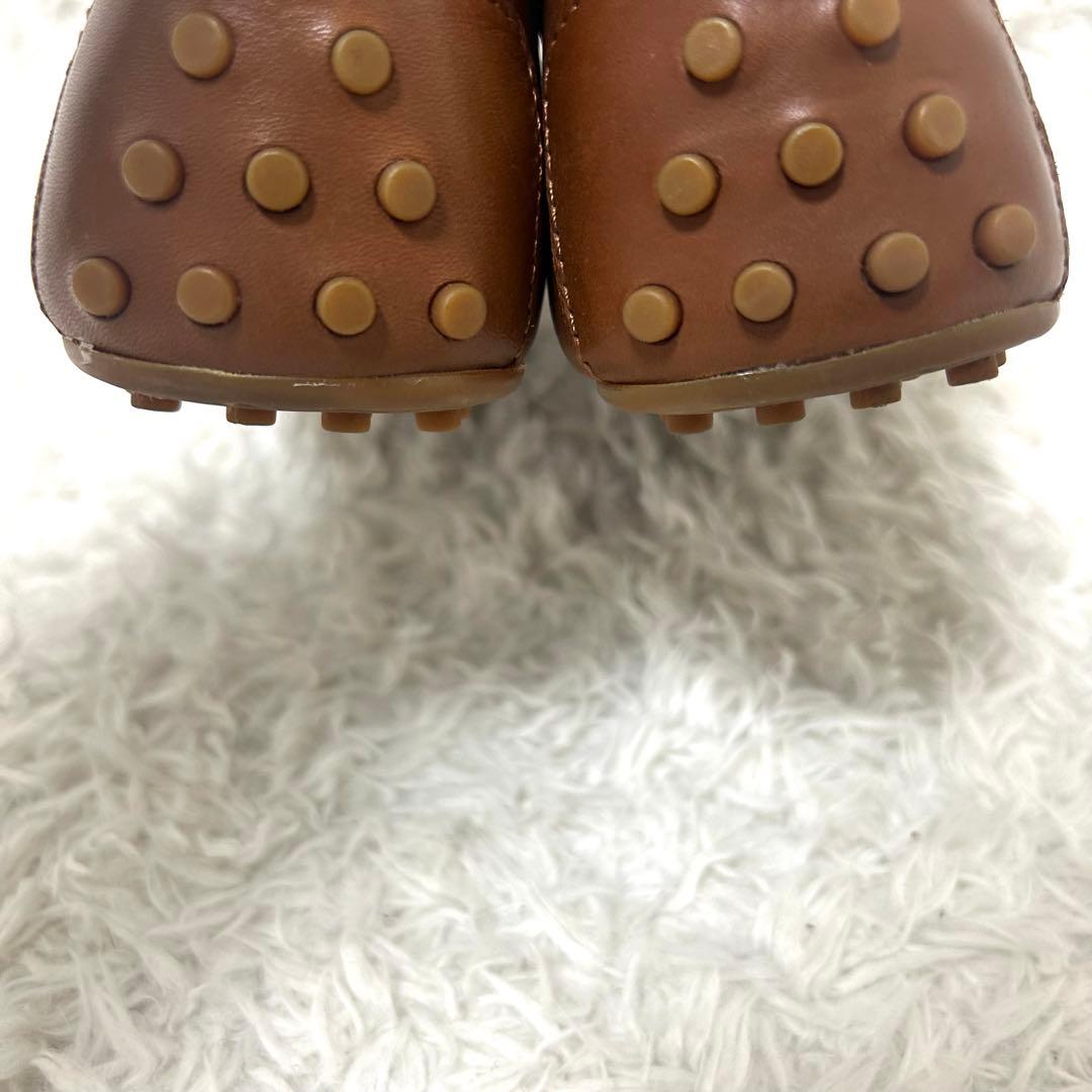 美品　LAUREN ラルフローレン　ローファー　ドライビング　本革　茶　38.5