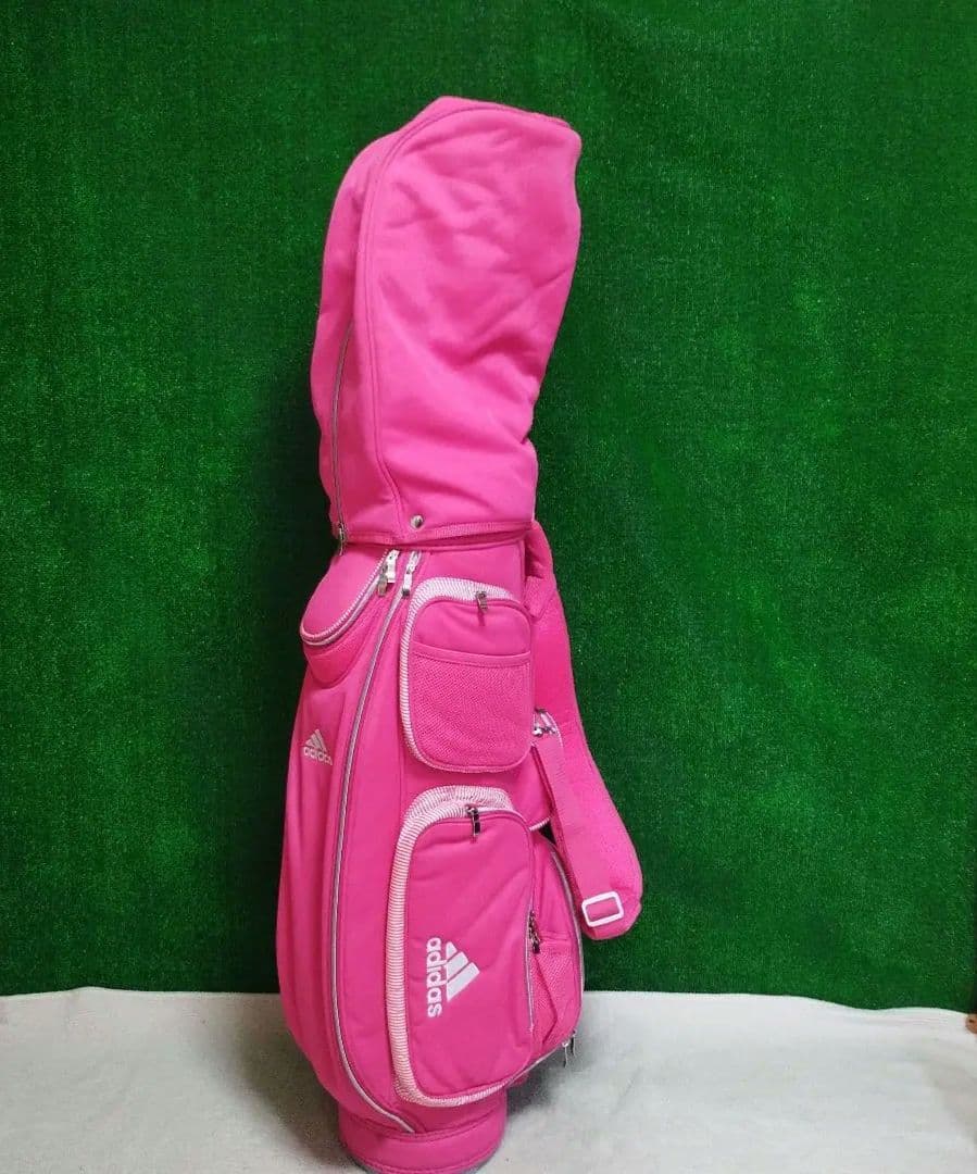 adidas ゴルフバッグ ピンク キャディバッグ 美品