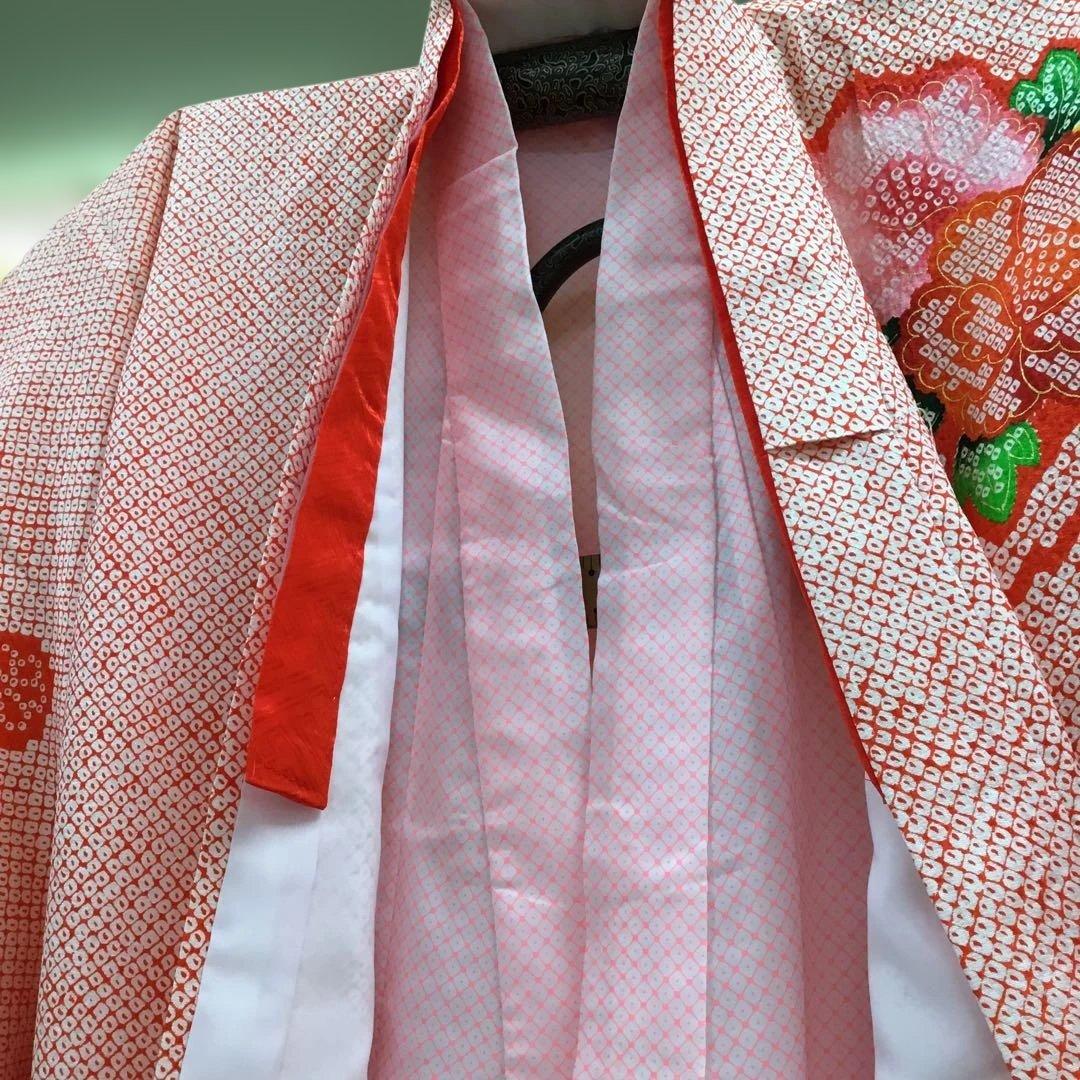 【新品】七五三用 着物　絹100％　長襦袢付　7歳　130 140cmサイズ