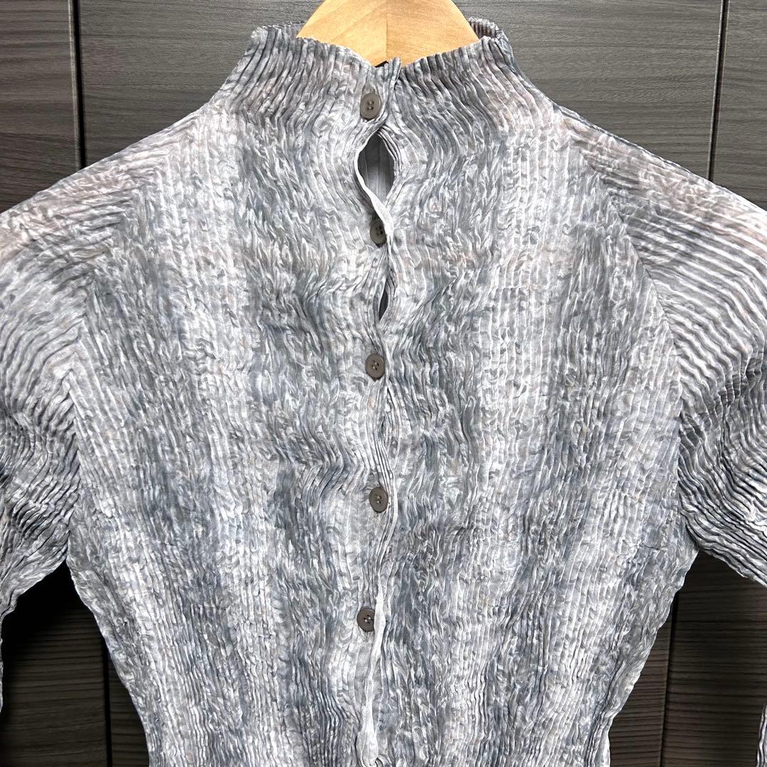 ISSEY MIYAKE イッセイミヤケ ブラウス 長袖シャツ プリーツ 2