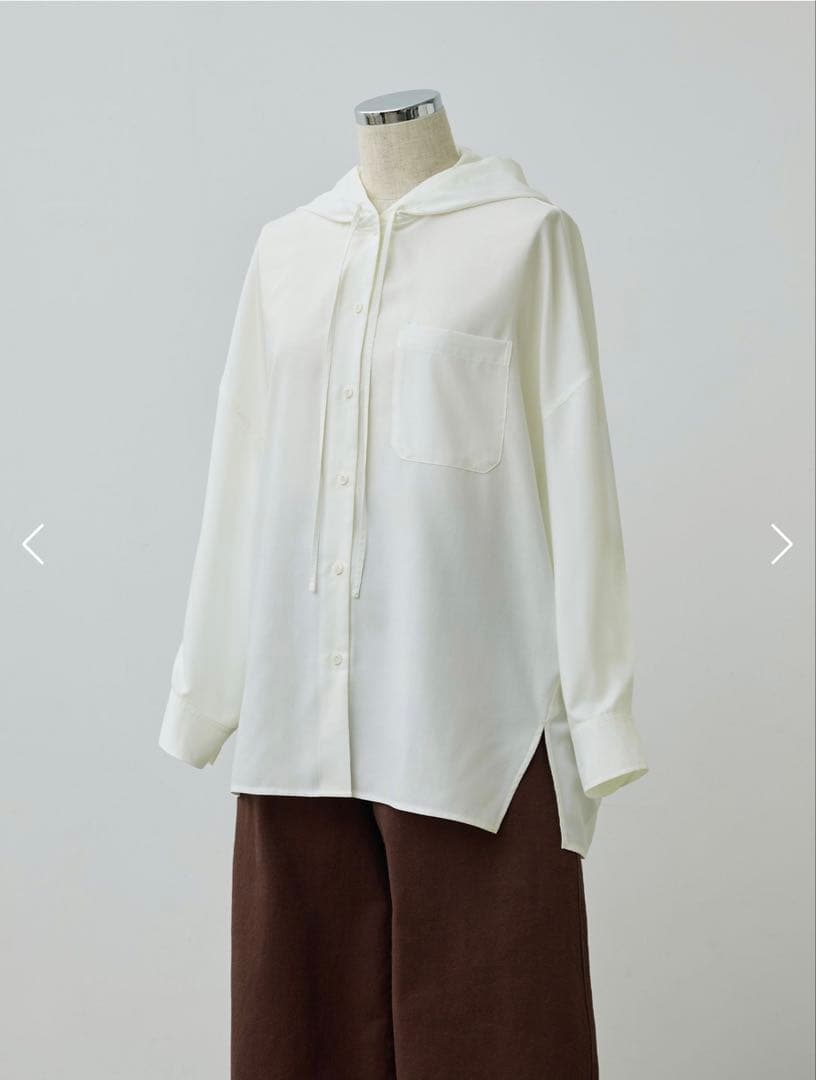 crewre フルダルスパンフードシャツ　サイズ2