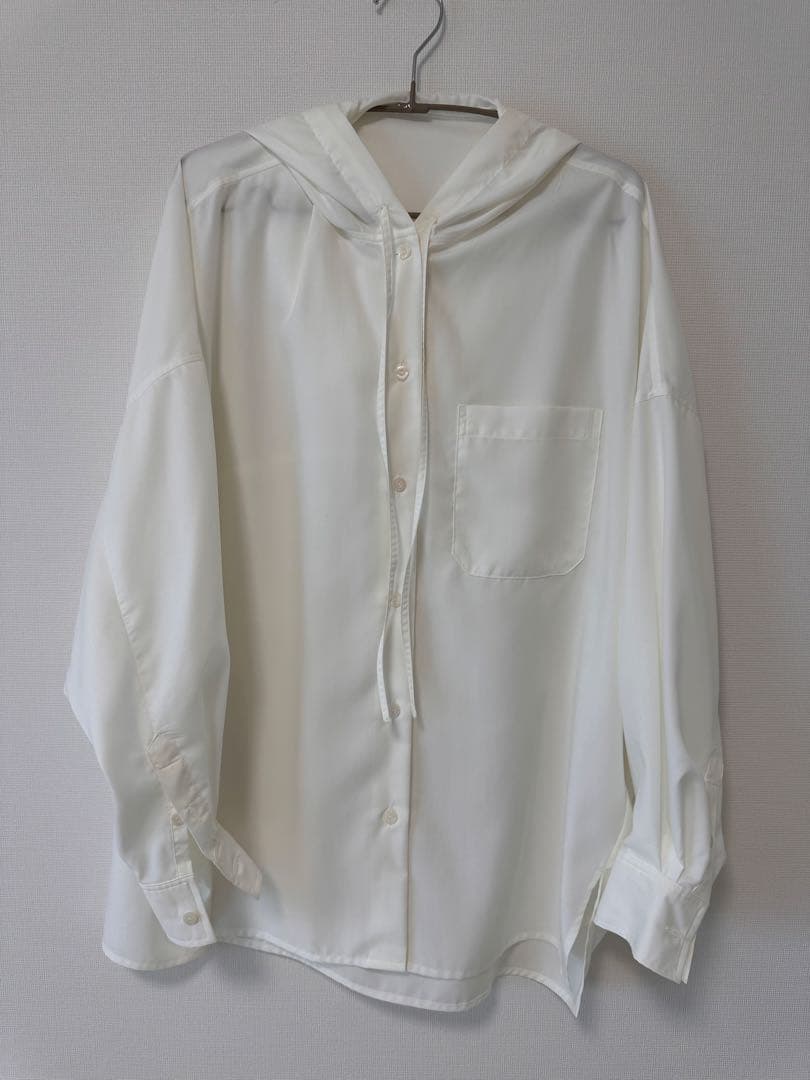 crewre フルダルスパンフードシャツ　サイズ2