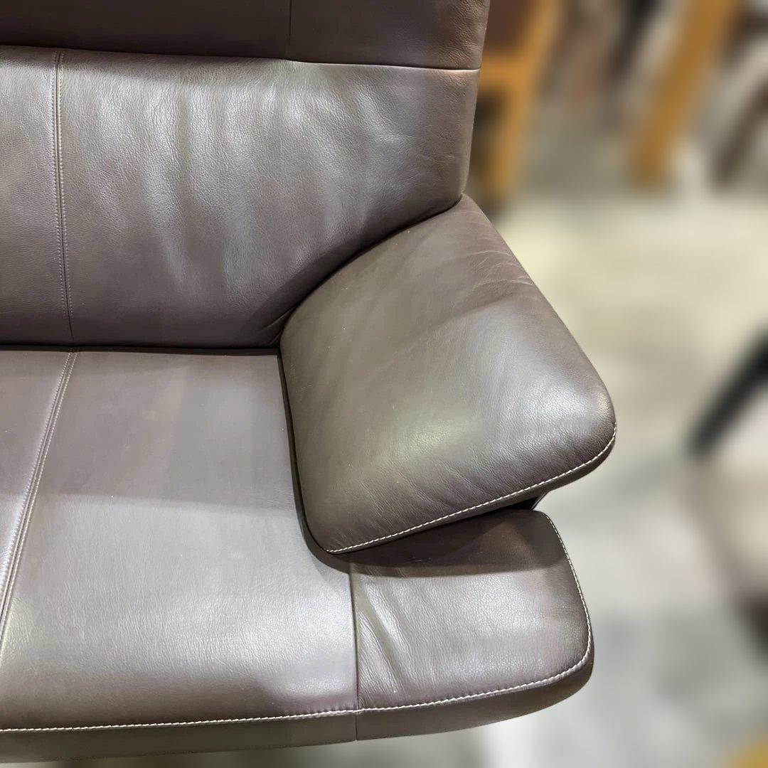 【カリモク】Z187シリーズ◆2.5人掛けソファ◇ブラウン◆美品◇定価３２万の品