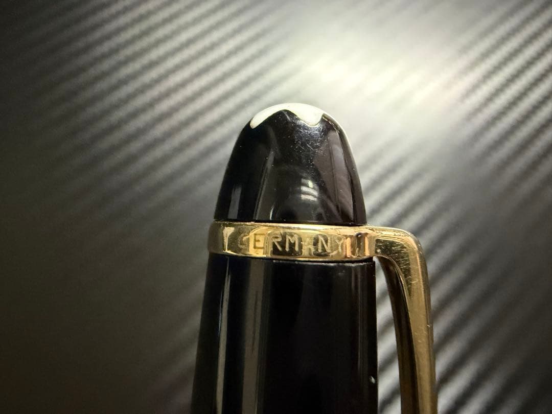 美品 モンブラン マイスターシュテュック 144 ブラック 中白 F 万年筆