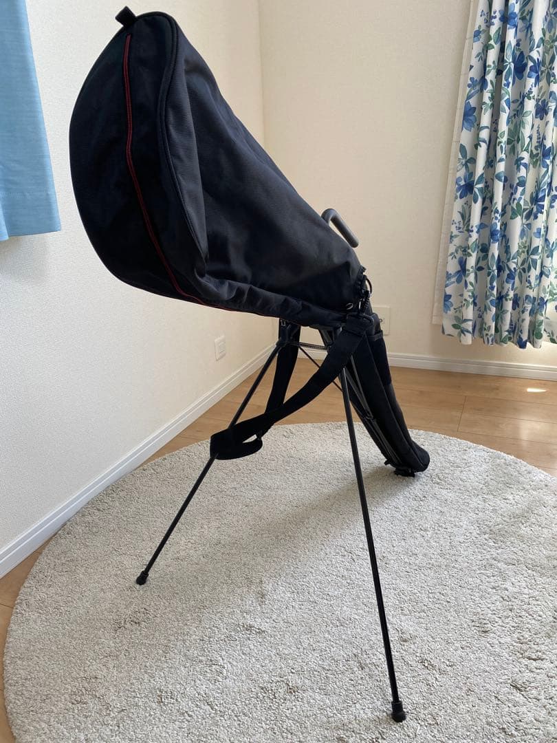 【極美品】タイトリスト ゴルフ セルフスタンドバッグ BK ブラック×レッド