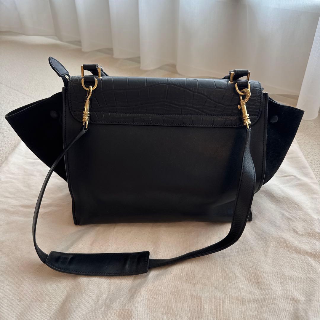 CELINE クロコダイル型押し ハンドバッグ