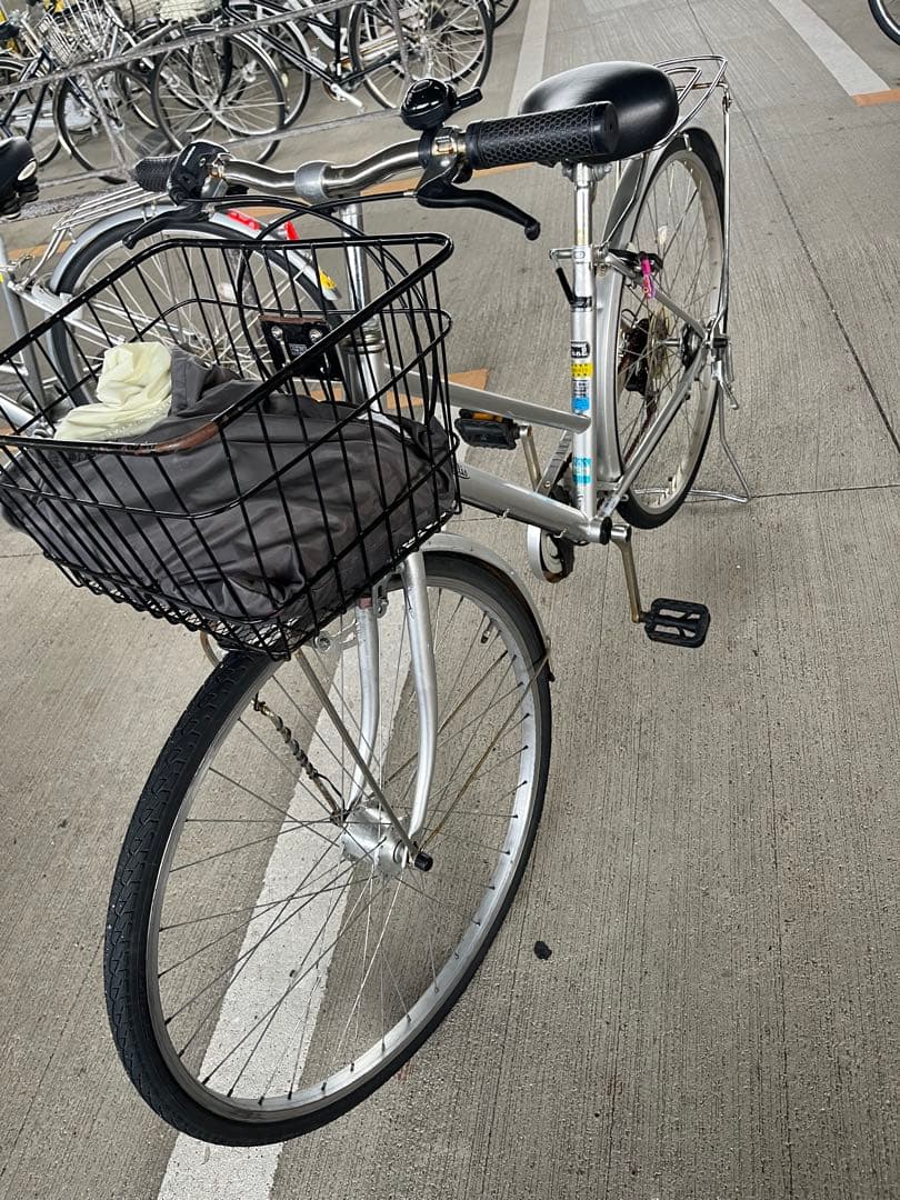 シルバー シティサイクル 前バスケット付き