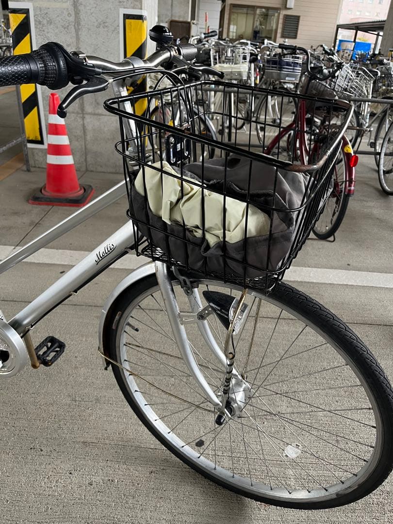 シルバー シティサイクル 前バスケット付き