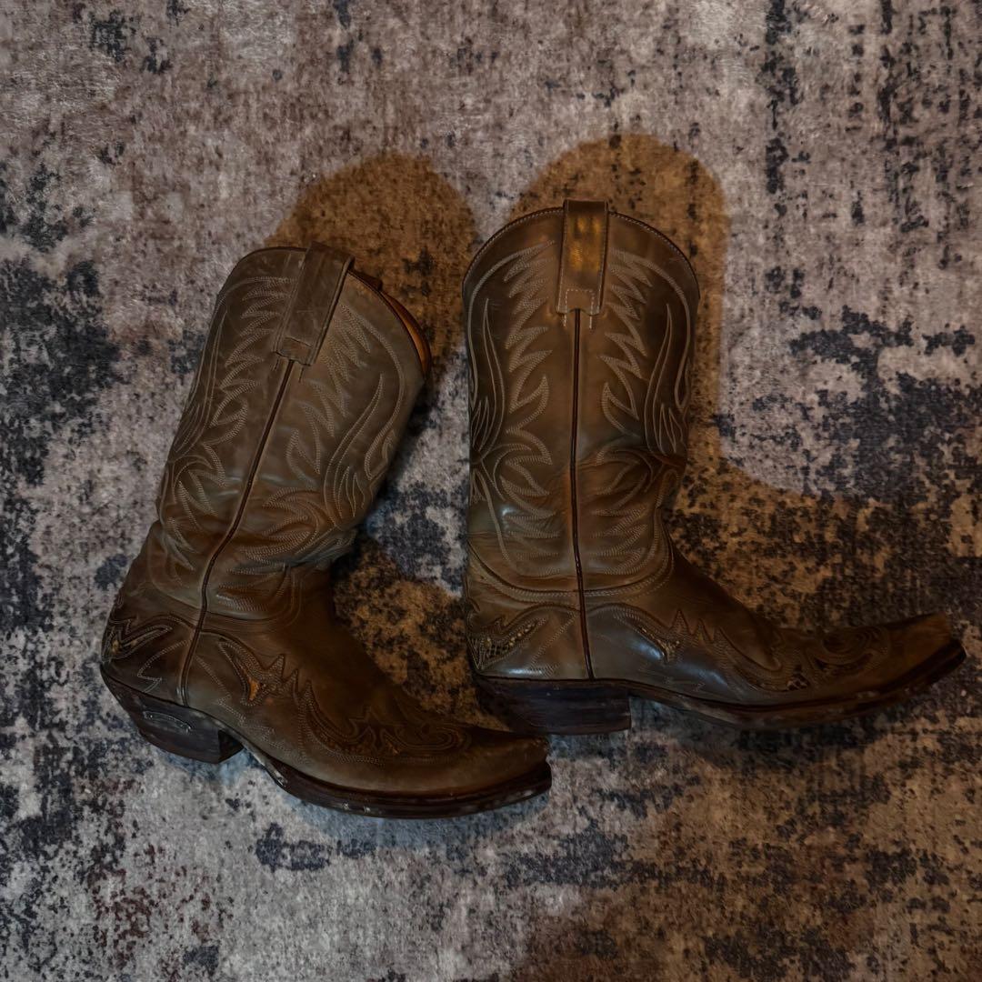 ウエスタンブーツ ブラウン レザー 42 sendra