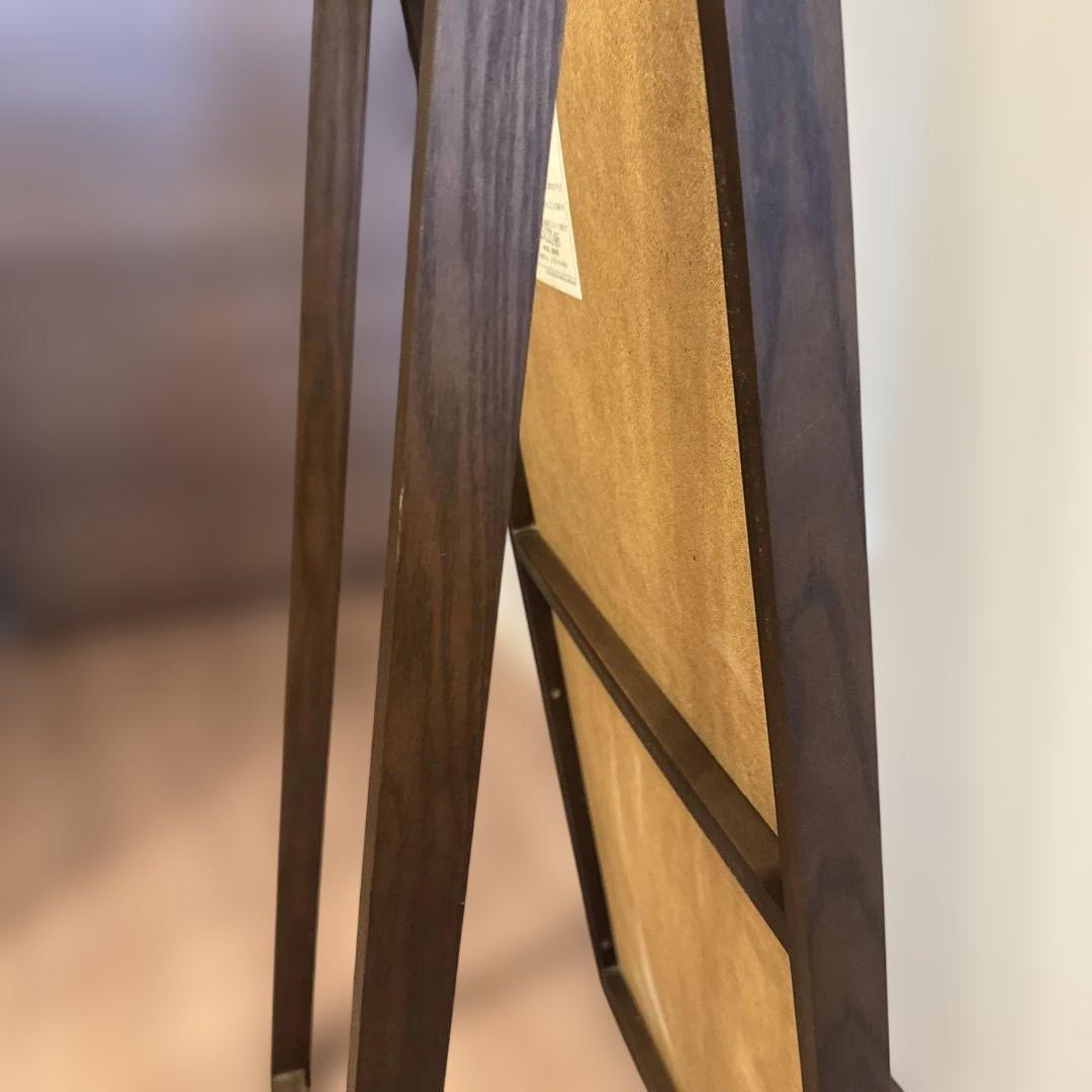 無印良品　廃番品　タモ材フレーム スタンドミラー