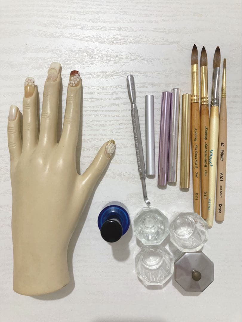 ネイリスト検定1級セット　ネイル道具 JNAネイル スカルプチャー筆