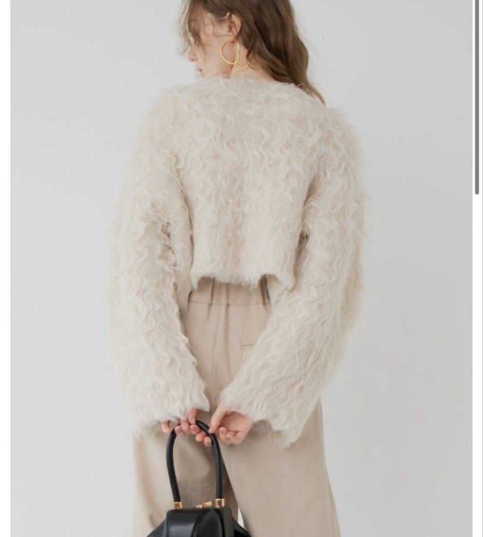 dolce ドルチェ　wavy cardigan/ivory