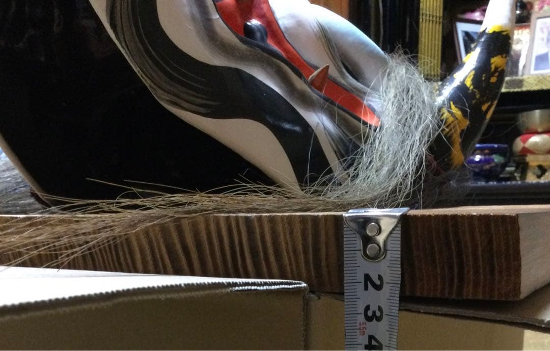 義父の遺品の神楽面です