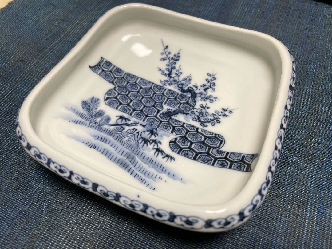 古伊万里　骨董 刺身皿と醤油皿のセット　各５客