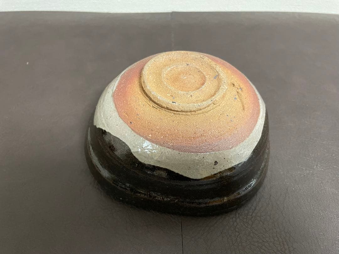 西岡小十　絵唐津沓鉢　共箱　茶碗　唐津焼　茶道具