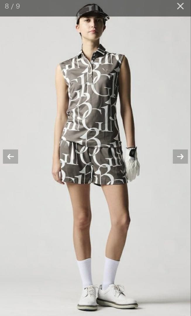 1PIU1UGUALE3レディースゴルフ　ショートパンツ カーキ