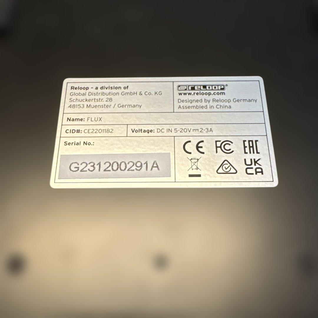 Reloop FLUX Serato DJ Pro , USB-C対応