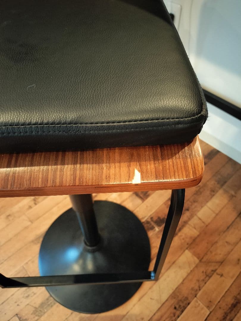 【引取り限定】カウンターテーブルと椅子　3点セット