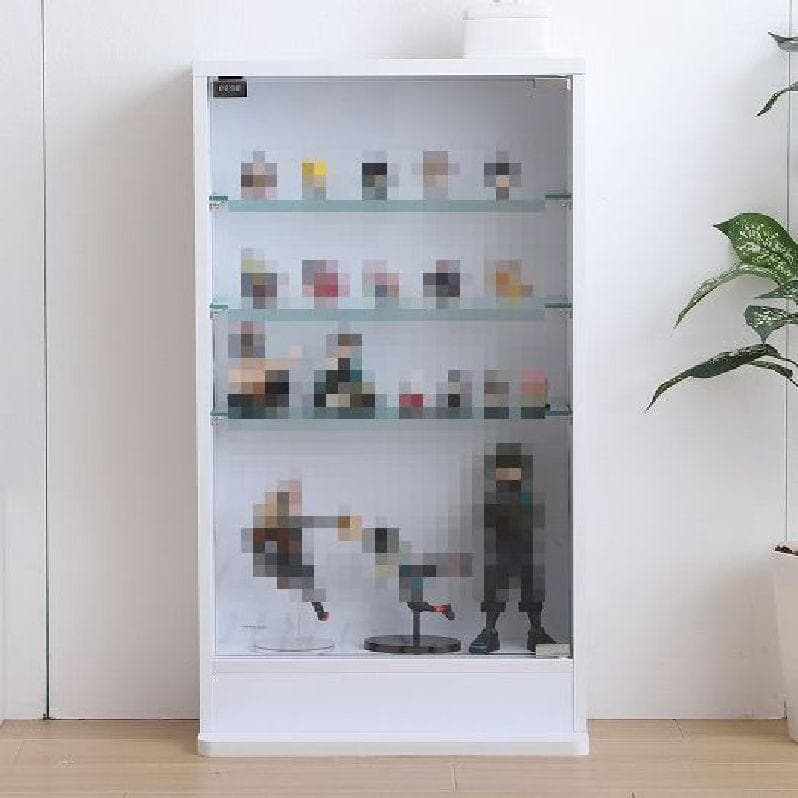 ２個セット 【幅46cm×奥行18cm】コレクションケース　ホワイト