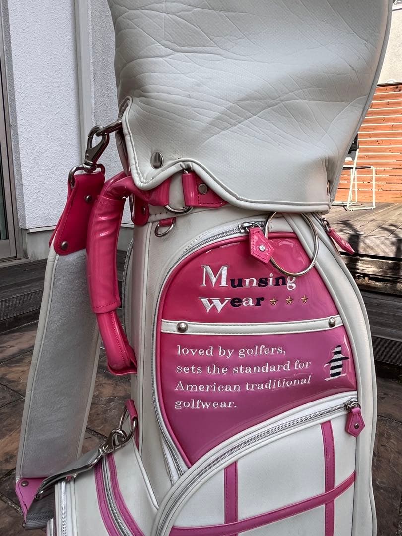 Munsingwear ゴルフ　キャディバッグ　レディース　ピンク　マンシング