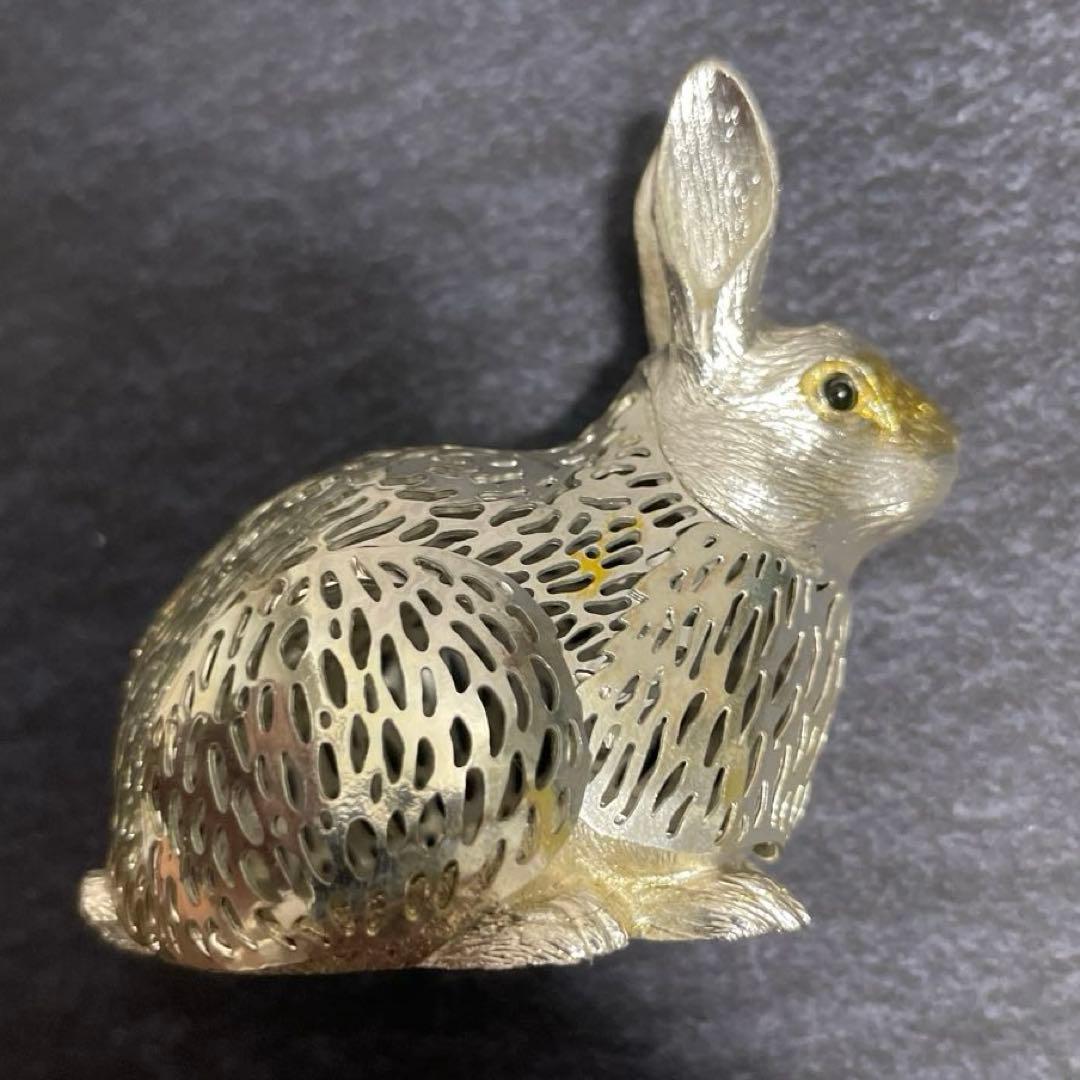 クリストフル　Christofle うさぎ　置き物　フランス