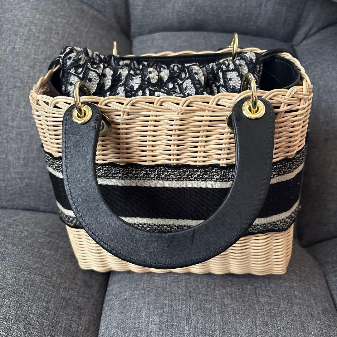美品 CHRISTIAN DIOR かごバッグ