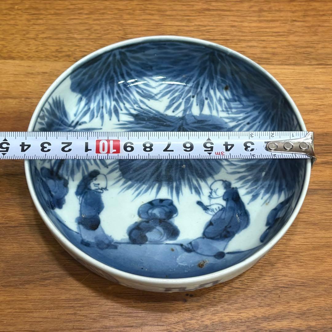 江戸時代◎伊万里焼　染付皿五枚