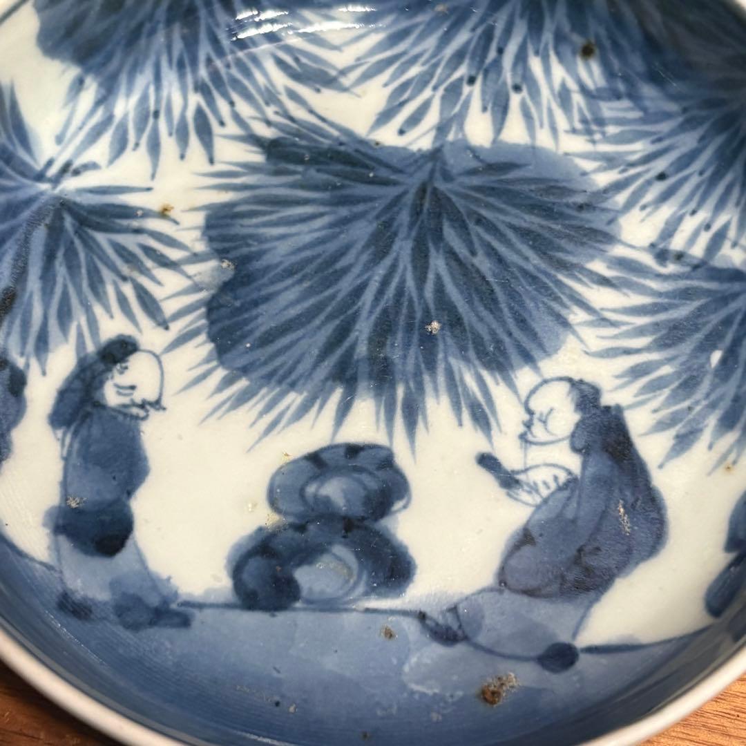 江戸時代◎伊万里焼　染付皿五枚