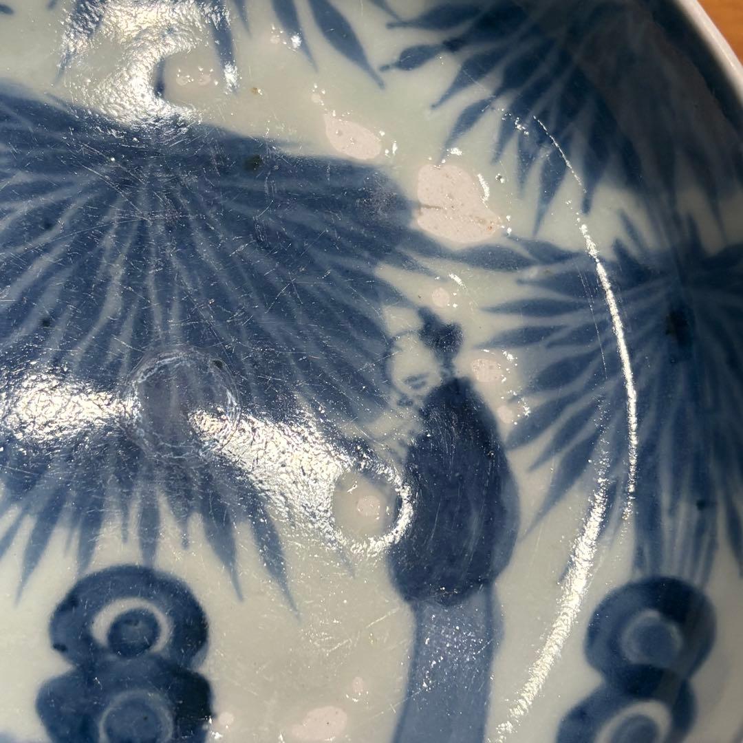 江戸時代◎伊万里焼　染付皿五枚