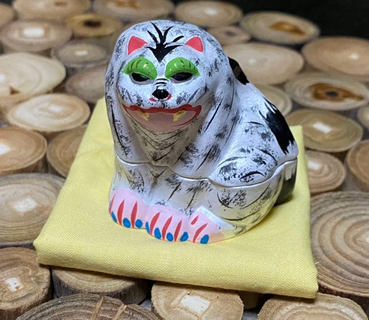 伏見人形 白虎 香合