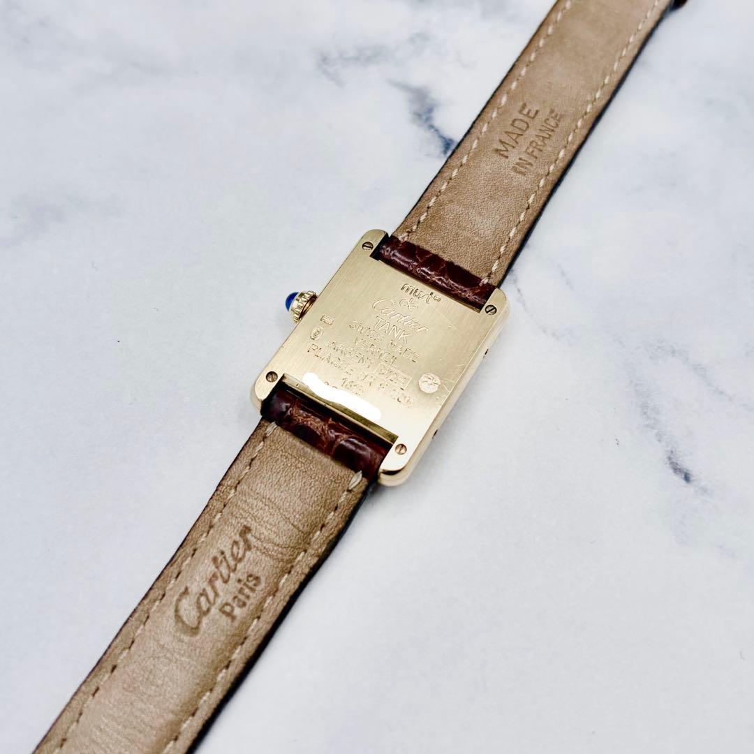 【OH／極美】カルティエ マストタンク SM ヴェルメイユ ローマン 純正尾錠