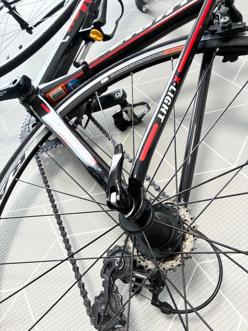 InterMax ロードバイク カーボンフレーム　黒/赤