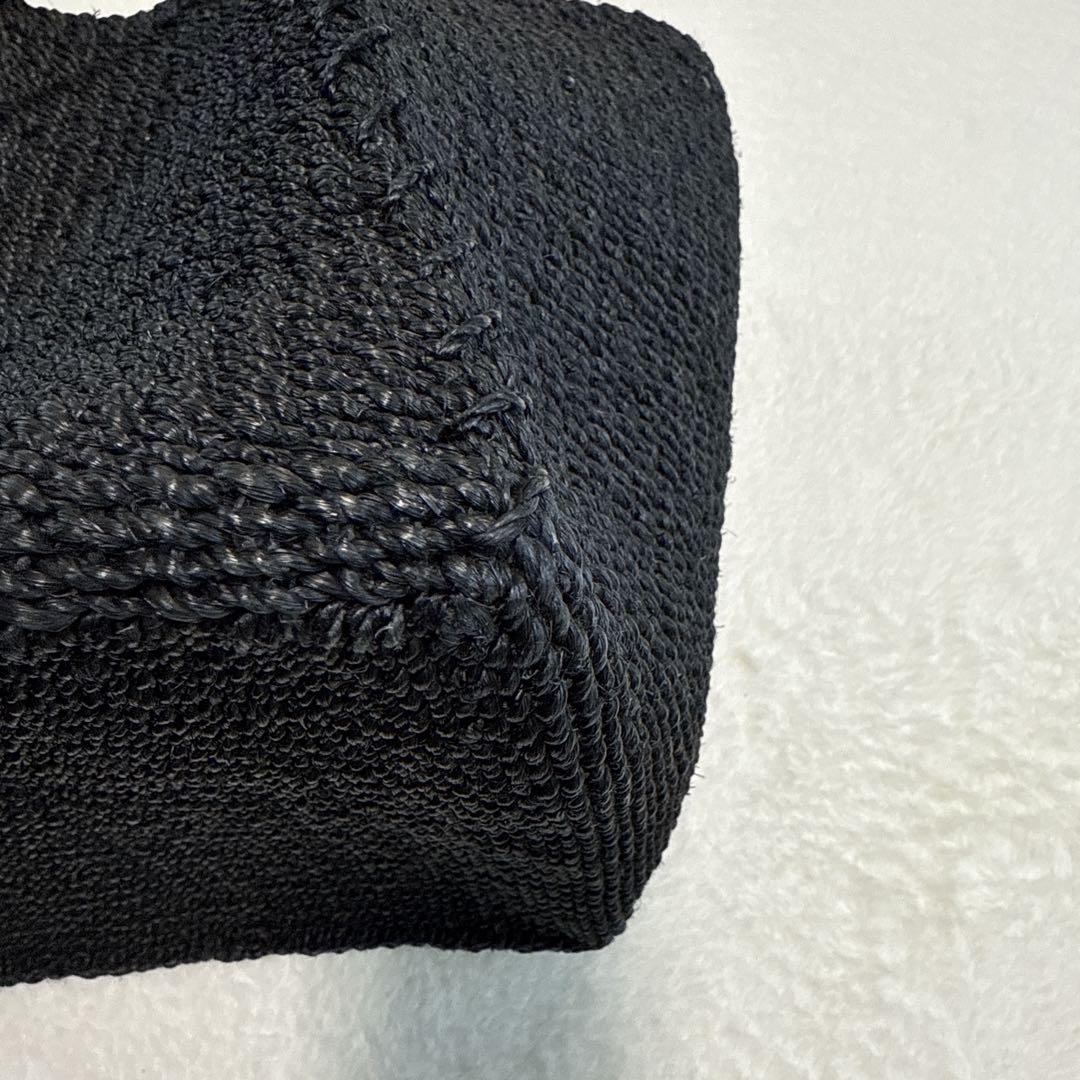 アウターサンセット　かごバッグ　バスケット　アバカ　ブラック　辺見えみり