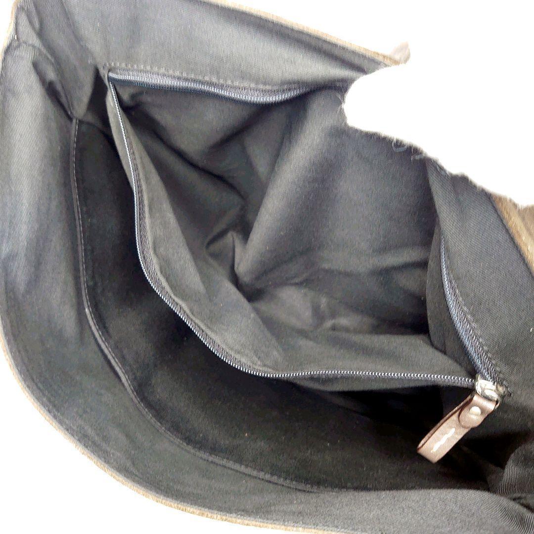 【美品】ZANELLATO ヘルメットバッグ ダレスバッグ 縦型 スエード 鍵付