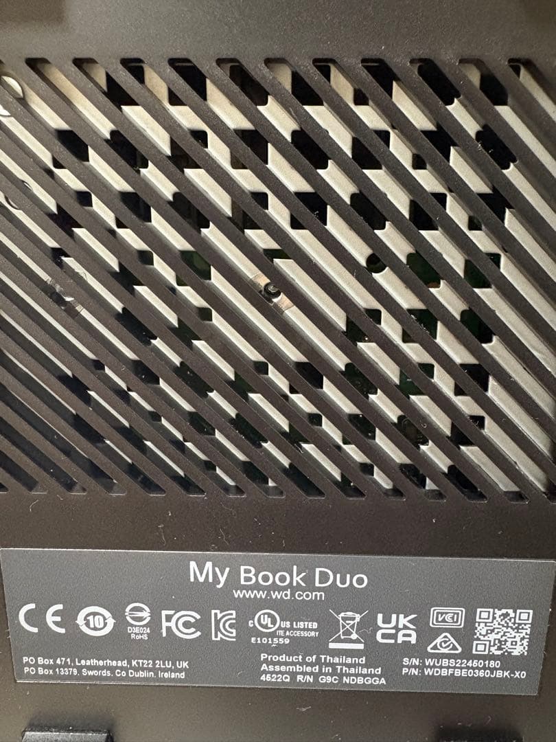 WD My Book Duo 36TB 外付けHDD