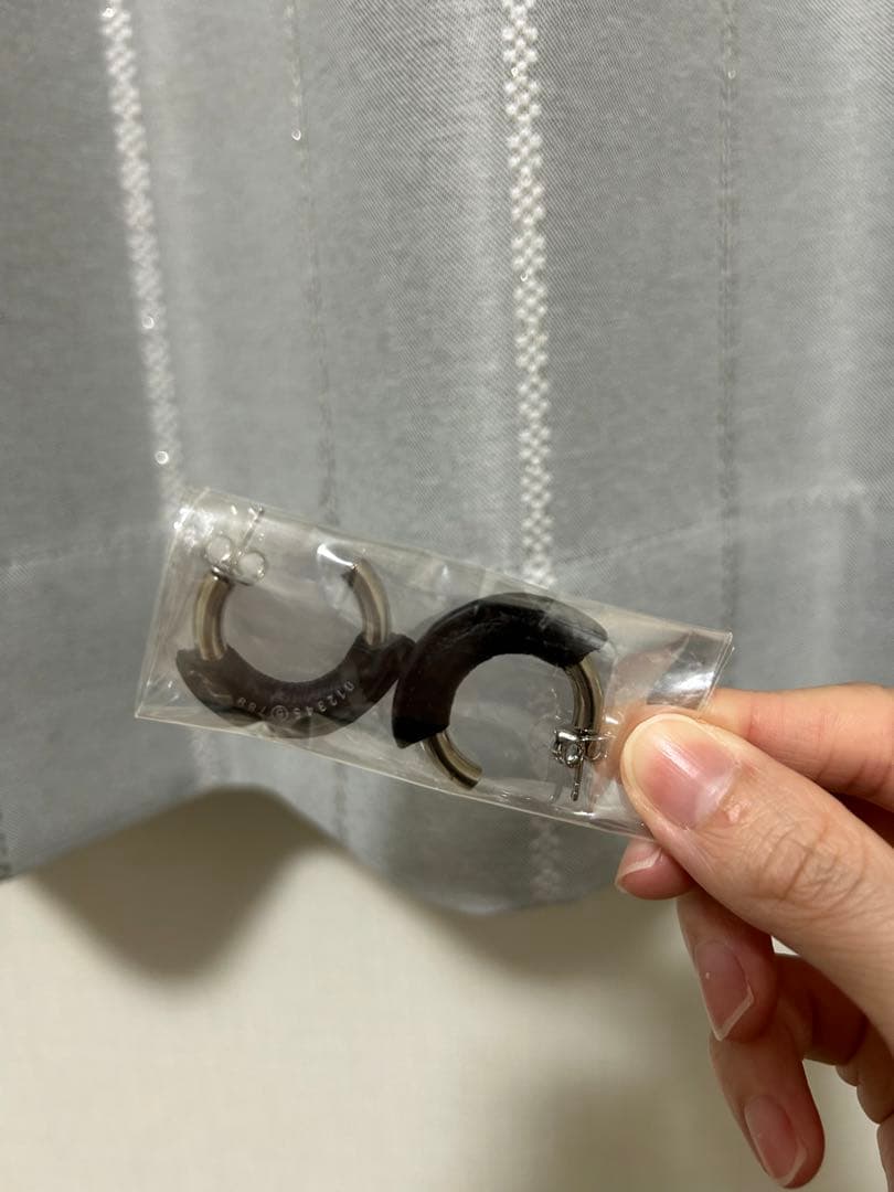 MM6 Maison Margiela ナンバーズ ロゴ フープ ピアス