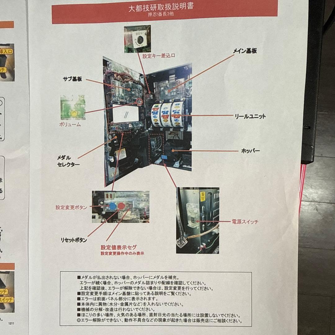 押忍！番長3実機、操パネル
